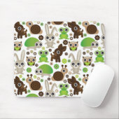 Rotwildschildkrötehäschen-Tiertapete Mousepad (Mit Mouse)