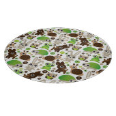 Rotwildschildkrötehäschen-Tiertapete Schneidebrett (Ecke)