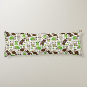 Rotwildschildkrötehäschen-Tiertapete Seitenschläferkissen (Rückseite)