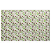Rotwildschildkrötehäschen-Tiertapete Stoff (Fat Quarter (45,7 x 55,9 cm))