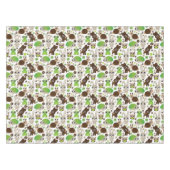 Rotwildschildkrötehäschen-Tiertapete Tischdecke (Vorderseite (Horizontal))