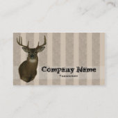 Rotwildtaxidermy-Visitenkarten Visitenkarte (Rückseite)