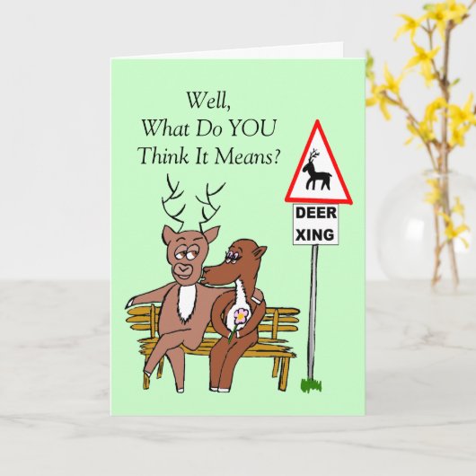 Rotwildüberfahrt/Küssen (Großbritannien) Karte (Gelbe Blume)