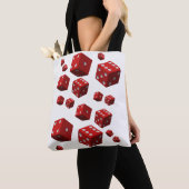 Rotwürfel in Tote Tasche (Von Nahem)