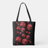 Rotwürfel in Tote Tasche (Rückseite)