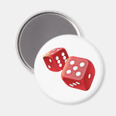 Rotwürfel Magnet (Vorderseite/Rückseite)