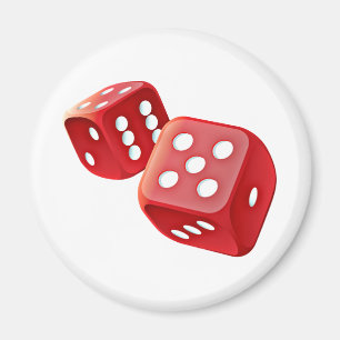 Rotwürfel Magnet