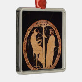 Rotzahl von Athen kylix, das Aegeus darstellt Silbernes Ornament (Rechts)