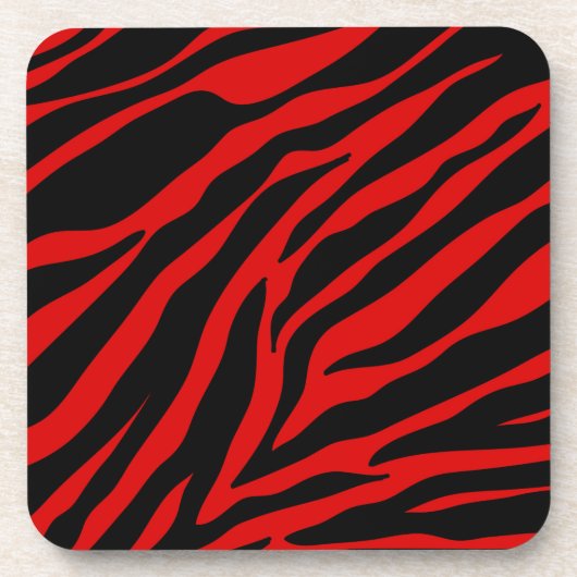 Rotzebra Getränkeuntersetzer (Vorderseite)