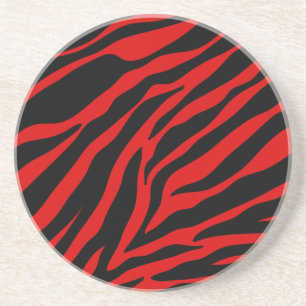 Rotzebra Getränkeuntersetzer