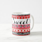 Rotzebraherz Sweet 16 Tasse (VorderseiteRechts)