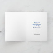 Rotzelt mit Weihnachts-Strumpf Feiertagskarte (Innenseite)