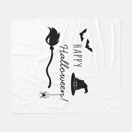 Rotzhut und Broom mit Spinne und Fledermaus Fleecedecke (Vorderseite (Horizontal))