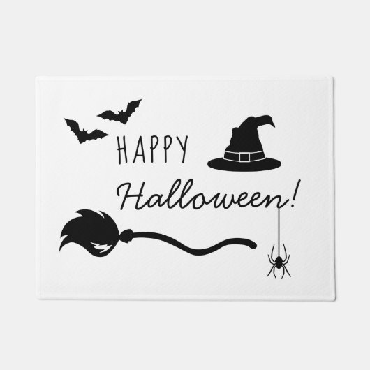 Rotzhut und Broom mit Spinne und Fledermaus Fußmatte (Vorderseite)