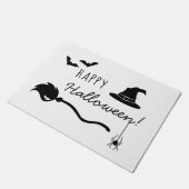 Rotzhut und Broom mit Spinne und Fledermaus Fußmatte (Schrägansicht)