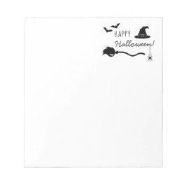 Rotzhut und Broom mit Spinne und Fledermaus Notizblock