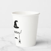 Rotzhut und Broom mit Spinne und Fledermaus Pappbecher (Rückseite)