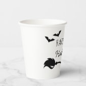 Rotzhut und Broom mit Spinne und Fledermaus Pappbecher (Vorderseite)