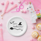 Rotzhut und Broom mit Spinne und Fledermaus Pappteller (Party)