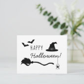 Rotzhut und Broom mit Spinne und Fledermaus Postkarte (Stehend Vorderseite)