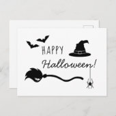 Rotzhut und Broom mit Spinne und Fledermaus Postkarte (Vorne/Hinten)