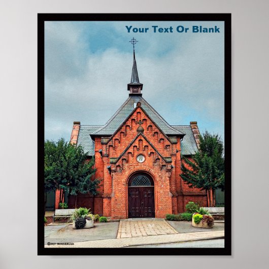 Rotziegelkirche, Bielefeld Poster (Vorne)