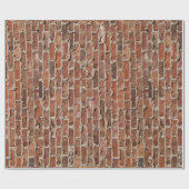 Rotziegelpapier Geschenkpapier (Flach)