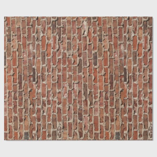 Rotziegelpapier Geschenkpapier (Flach)