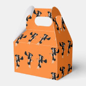 Rotzunge auf Orange Geschenkschachtel (Rückseite)