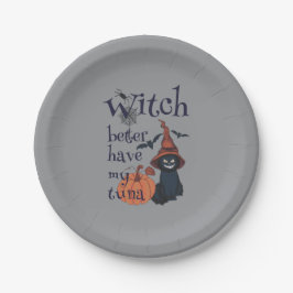 Rotzunge besser meinen Thunfisch haben Pappteller