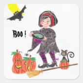 Rotzunge, Boo !Halloween weiße Aufkleber (Vorderseite)