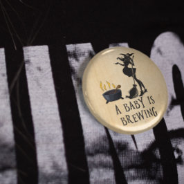 Rotzunge Brauen Mutterschafts-Babydusche Butto Button