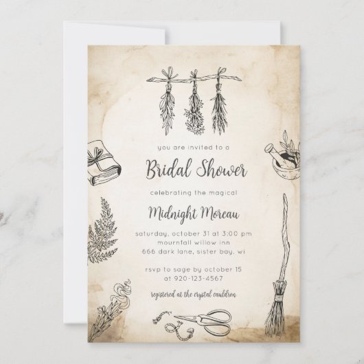 Rotzunge Brautparty Einladung (Vorderseite)