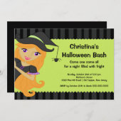 Rotzunge Halloween Bash Halloween-Party Einladunge Einladung (Vorne/Hinten)