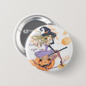Rotzunge Halloween-Junggeselinnen-Abschied Button (Vorne & Hinten)