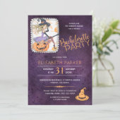 Rotzunge Halloween-Junggeselinnen-Abschied Einladung (Stehend Vorderseite)