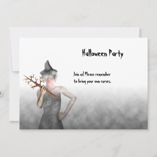 Rotzunge - Halloween-Party Einladung (Vorderseite)