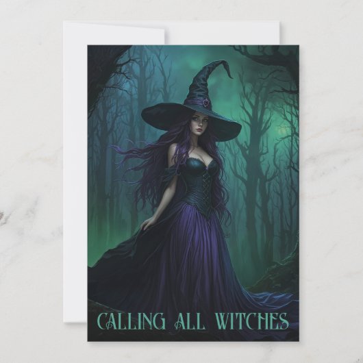 Rotzunge im Lila und schwarzen Party Einladung (Vorderseite)