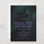 Rotzunge im Lila und schwarzen Party Einladung (Rückseite)