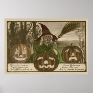 Rotzunge Jack O' Lantern Pumpkin Goblin Poster