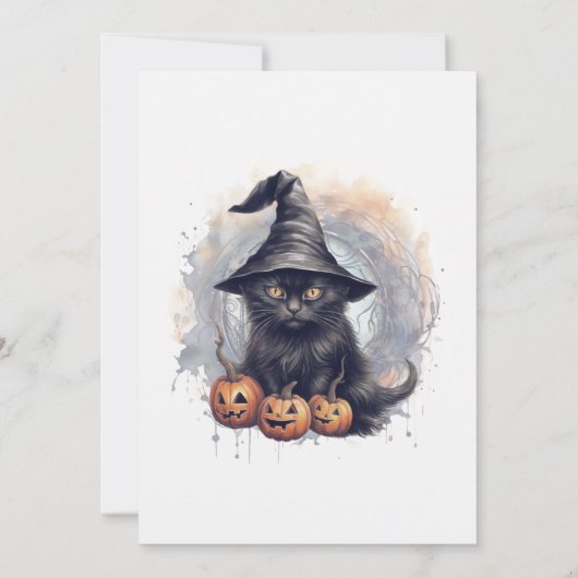 Rotzunge Jack-O-Lanterns Halloween Kostüm Party Einladung (Rückseite)