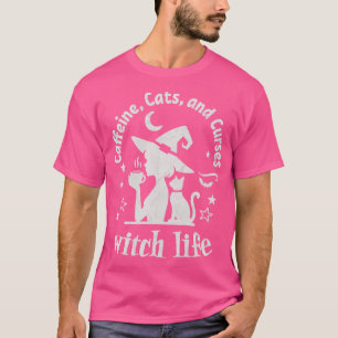 Rotzunge Koffein Katzen und Fluchen TShirt 1