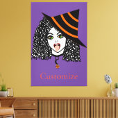 Rotzunge Leinwanddruck (Insitu (Wohnzimmer))