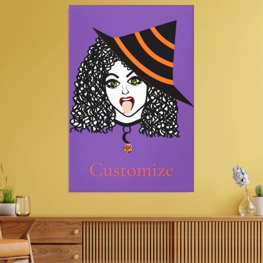 Rotzunge Leinwanddruck (Insitu (Wohnzimmer))