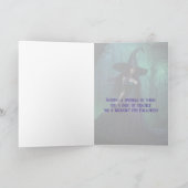 Rotzunge Lila und schwarz gefaltet Karte (Innenseite)