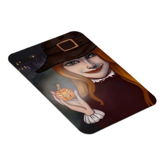 Rotzunge mit Jack O'Lantern Magnet (Rechte Seite)