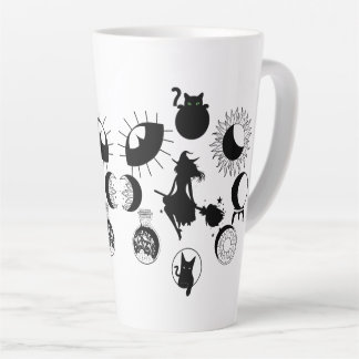 Rotzunge Phase große latte Tasse, Kaffee, Goth Milchtasse