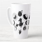 Rotzunge Phase große latte Tasse, Kaffee, Goth Milchtasse (Linke Ecke)