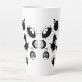 Rotzunge Phase große latte Tasse, Kaffee, Goth Milchtasse (Vorderseite)