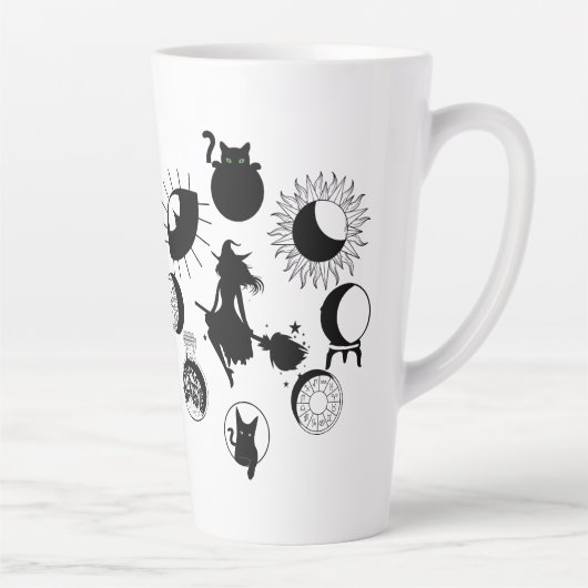 Rotzunge Phase große latte Tasse, Kaffee, Goth Milchtasse (Rechts)